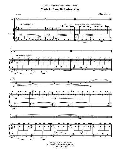 Music for Two Big Inst. page 1